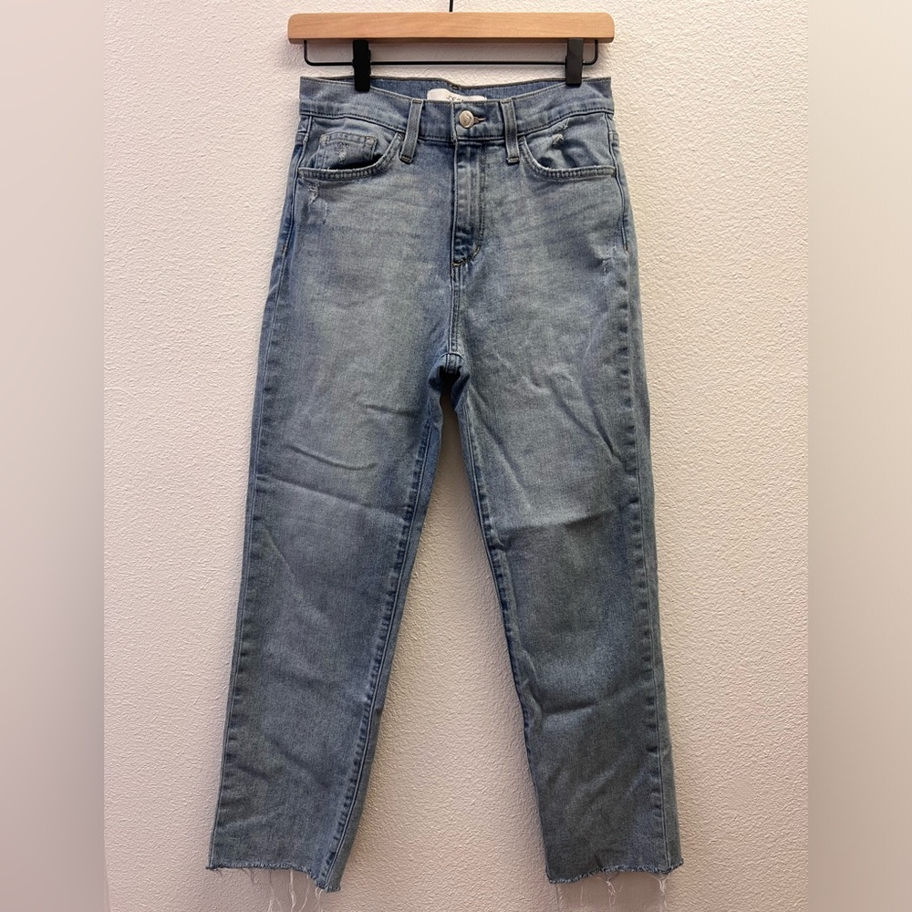 Joe’s Straight Leg Light Wash High Rise Jeans Size 25